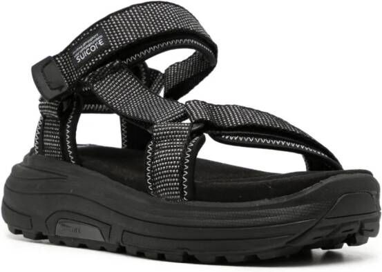 Suicoke Depa-Run 2 logo-patch sandals Black