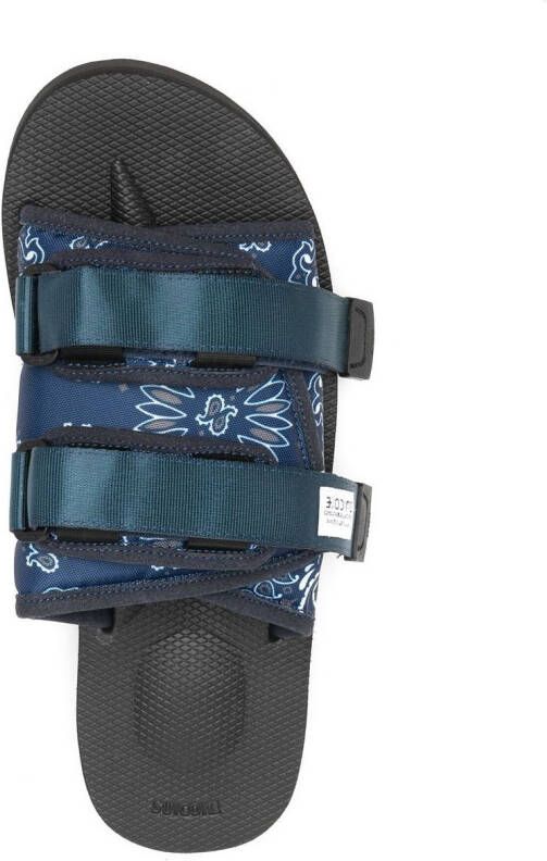 Suicoke flat touch-strap sandals Blue