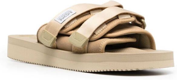 Suicoke front touch-strap sandals Neutrals