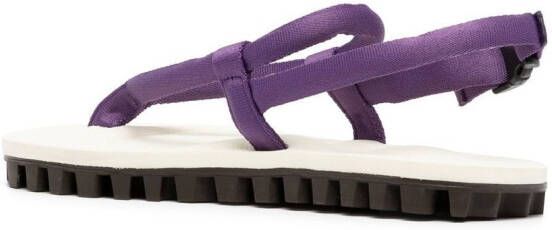 Suicoke GUT padded thong-strap sandals Purple