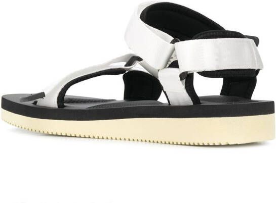 Suicoke hook and loop straps sandals White