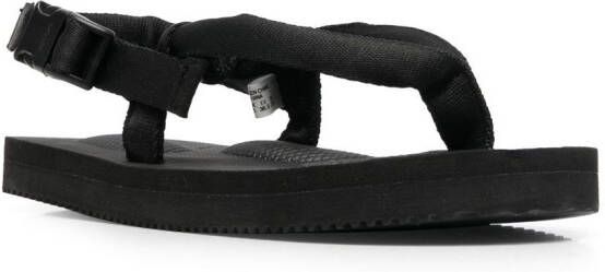 Suicoke Kat-2 thong slingback sandals Black