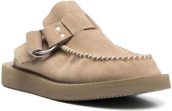 Suicoke Lemi-Mab shearling-lined slippers Neutrals