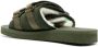Suicoke logo-patch slip-on sandals Green - Thumbnail 3