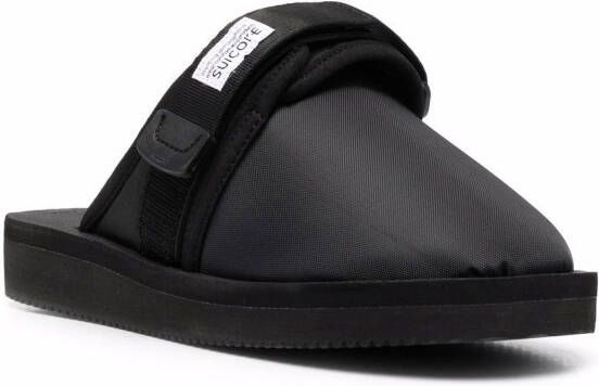 Suicoke logo-patch slippers Black