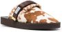 Suicoke mix-print calf-hair sandals Brown - Thumbnail 2