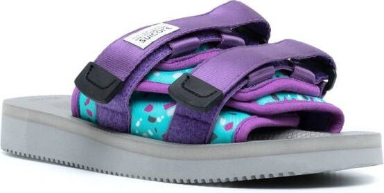 Suicoke Moto-Cab touch-strap sandals Purple