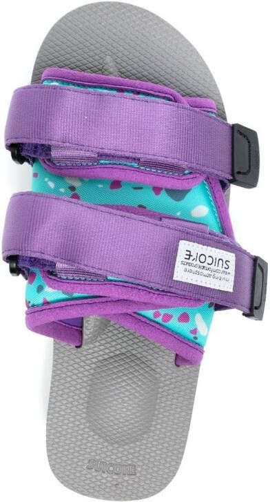 Suicoke Moto-Cab touch-strap sandals Purple