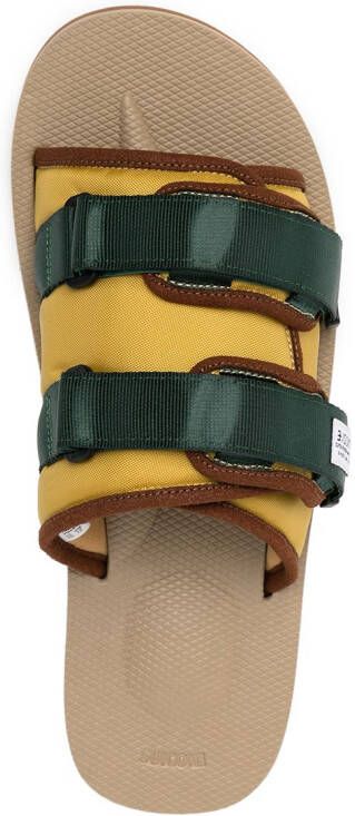 Suicoke MOTO-CAB touch-strap sandals Yellow