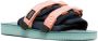 Suicoke MOTO jacquard touch-strap sandals Blue - Thumbnail 2