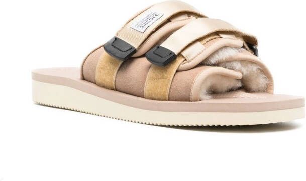 Suicoke Moto-Mab touch-strap sandals Neutrals