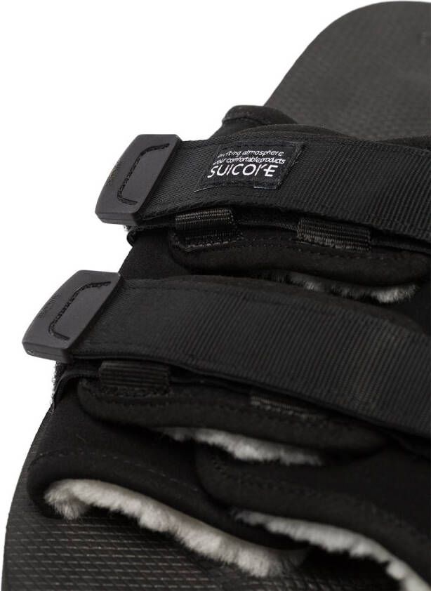 Suicoke Moto touch-strap slides Black