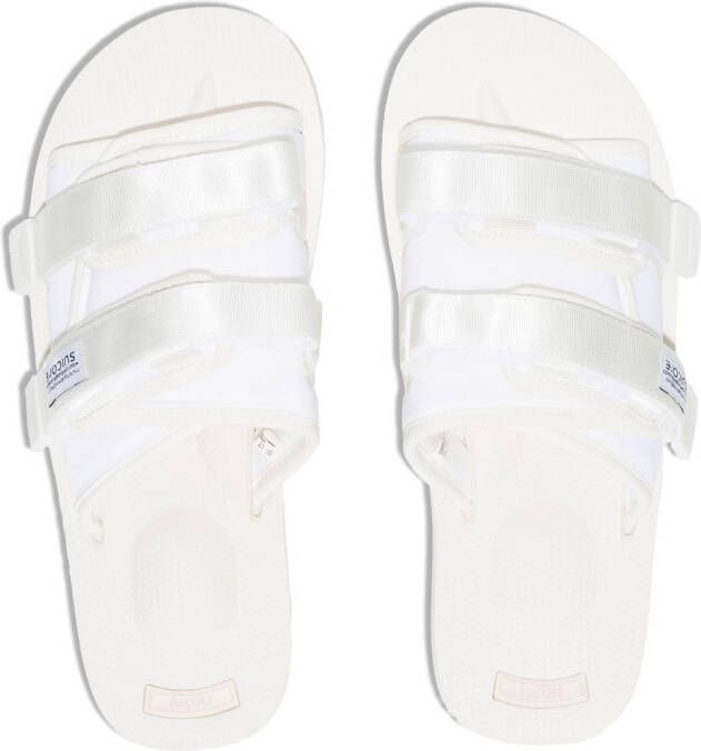 Suicoke MOTO Webbing double-strap sandals White
