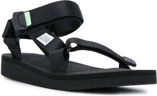Suicoke open toe ripstop sandals Black