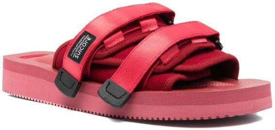 Suicoke open-toe touch-strap sandals Red