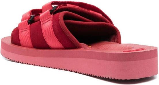 Suicoke open-toe touch-strap sandals Red