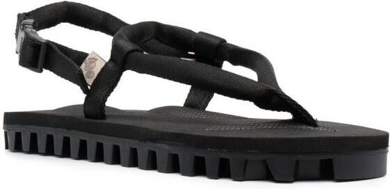 Suicoke ridged flip-flops Black