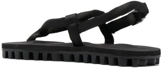 Suicoke ridged flip-flops Black