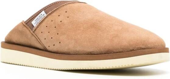 Suicoke RON-M2 suede slippers Brown