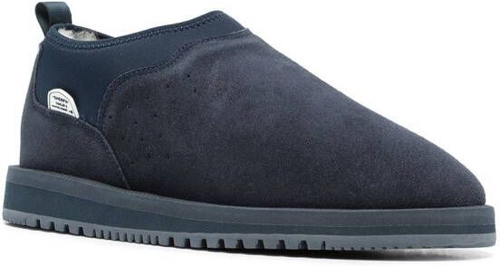 Suicoke Ron suede slippers Blue