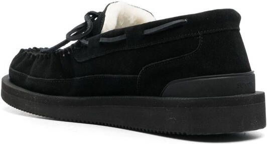 Suicoke shearling-lined loafers Black