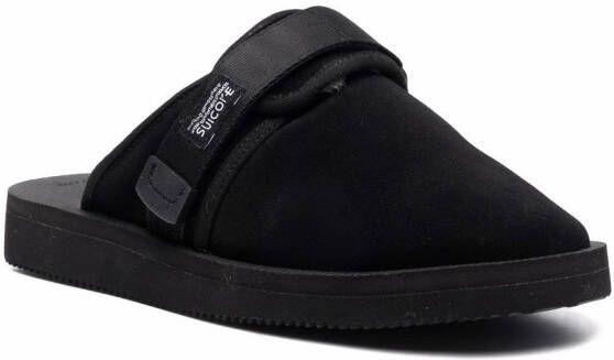 Suicoke shearling-lined slippers Black