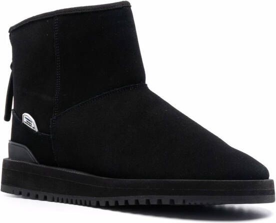 Suicoke shearling-trim ankle boots Black