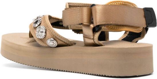 Suicoke stud-embellished sandals Neutrals