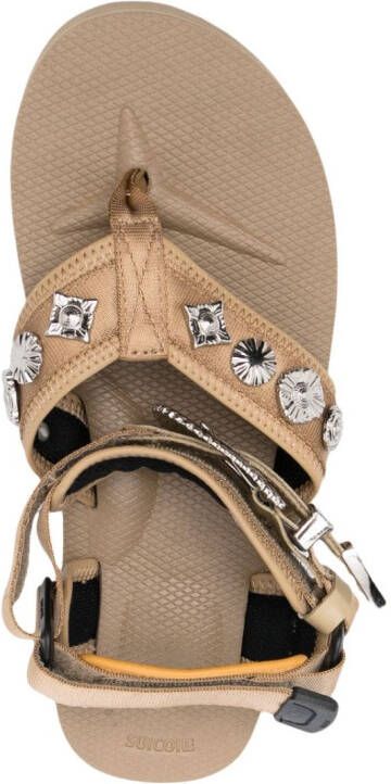 Suicoke stud-embellished sandals Neutrals