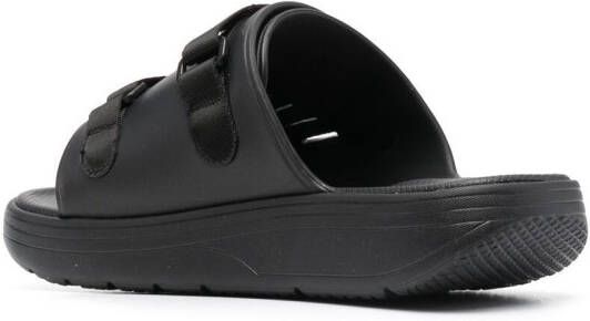Suicoke touch-strap flat sandals Black