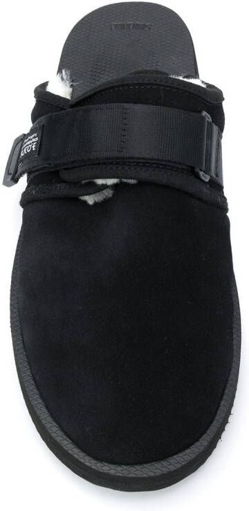 Suicoke touch strap slippers Black