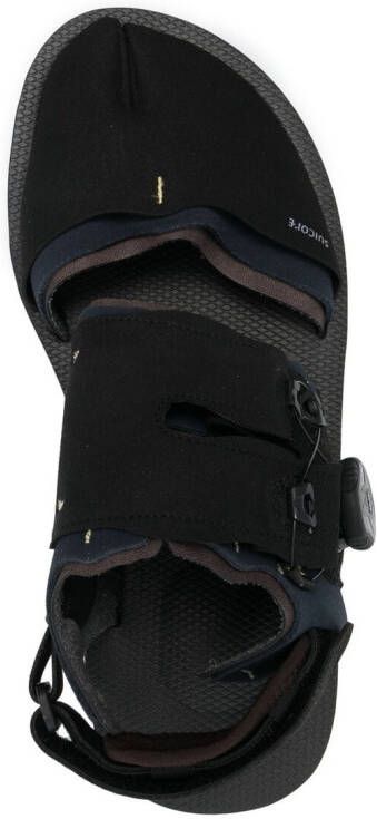 Suicoke touch-strap tabi flat sandals Black