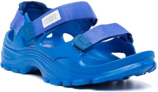 Suicoke Wake moulded touch-strap sandals Blue