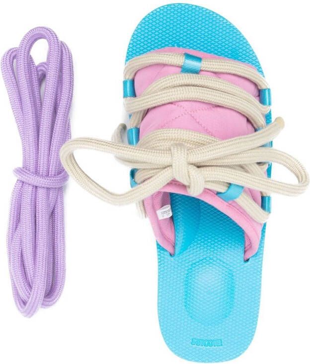 Suicoke x Kidsuper lace slippers Pink