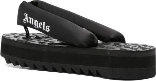 Suicoke x Palm Angels GTA logo-print sandals Black