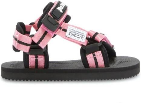 Suicoke x Palm Angels Kids x Suicok logo-strap sandals Pink