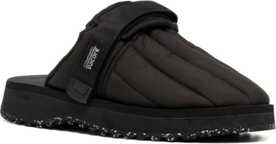 Suicoke Zavo quilted round-toe slippers Black