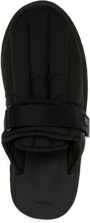 Suicoke Zavo quilted round-toe slippers Black