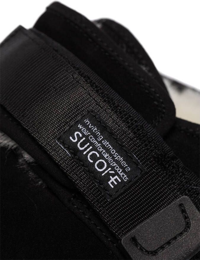 Suicoke Zavo shearling-trim slippers Black