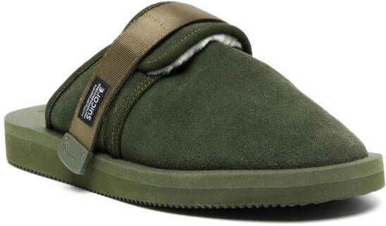 Suicoke Zavo suede sandals Green