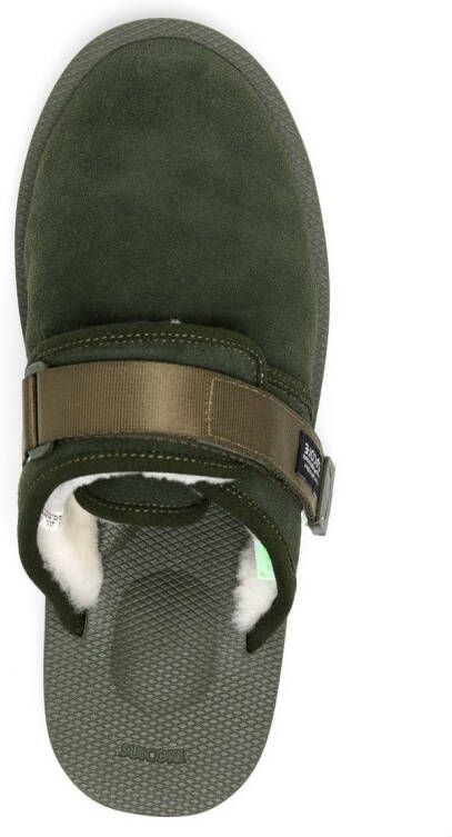 Suicoke Zavo suede sandals Green