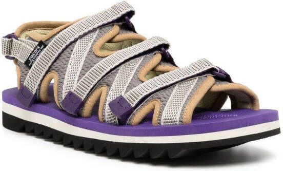 Suicoke ZIP-ab cut-out sandals Purple