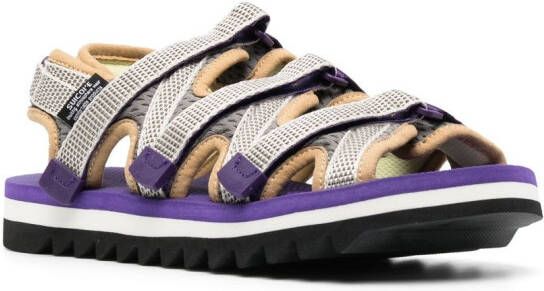 Suicoke ZIP-ab cut-out sandals Purple