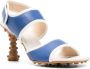Sunnei 1000 Chiodi 85mm contrasting-trim sandals Blue - Thumbnail 2