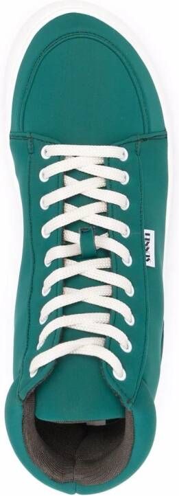 Sunnei chunky-sole high top sneakers Green