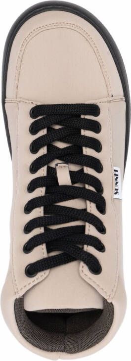 Sunnei chunky-sole high top sneakers Neutrals