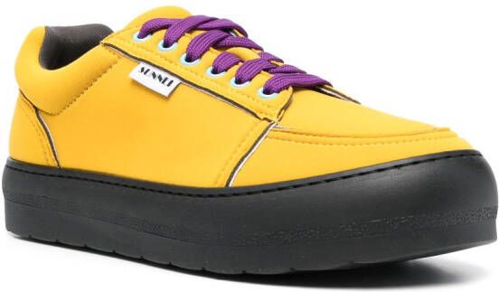 Sunnei Dreamy lace-up sneakers Yellow