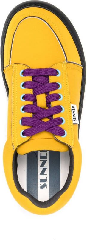 Sunnei Dreamy lace-up sneakers Yellow