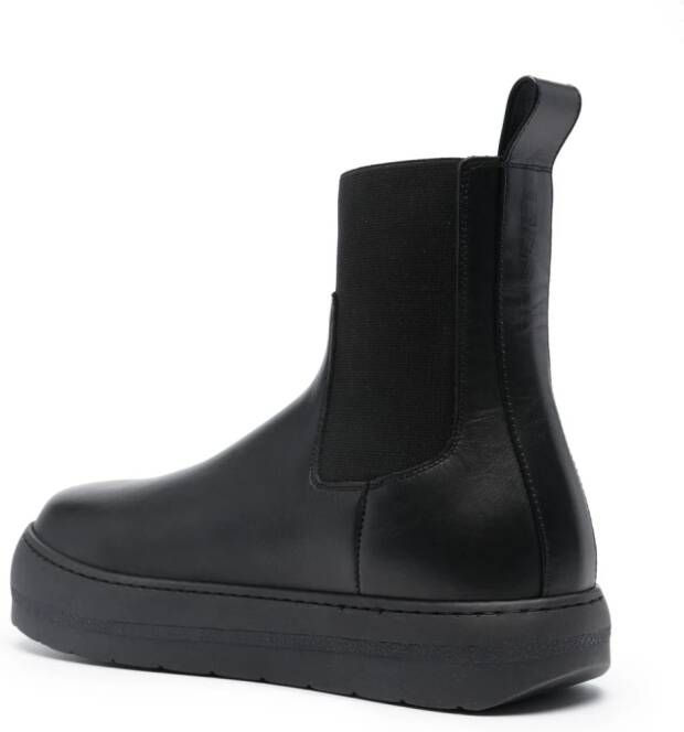 Sunnei Dreamy leather ankle boots Black