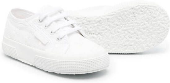 Superga Kids lace-up cotton sneakers White